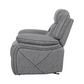 Higgins Upholstered Glider Recliner Chair Grey 602263