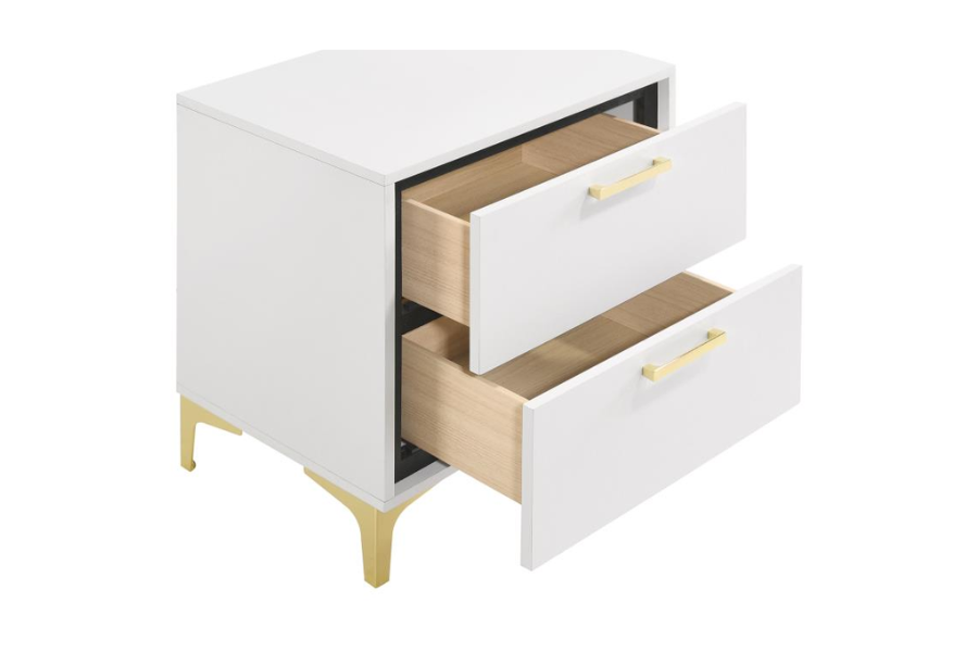 Kendall 2-drawer Nightstand White 224402