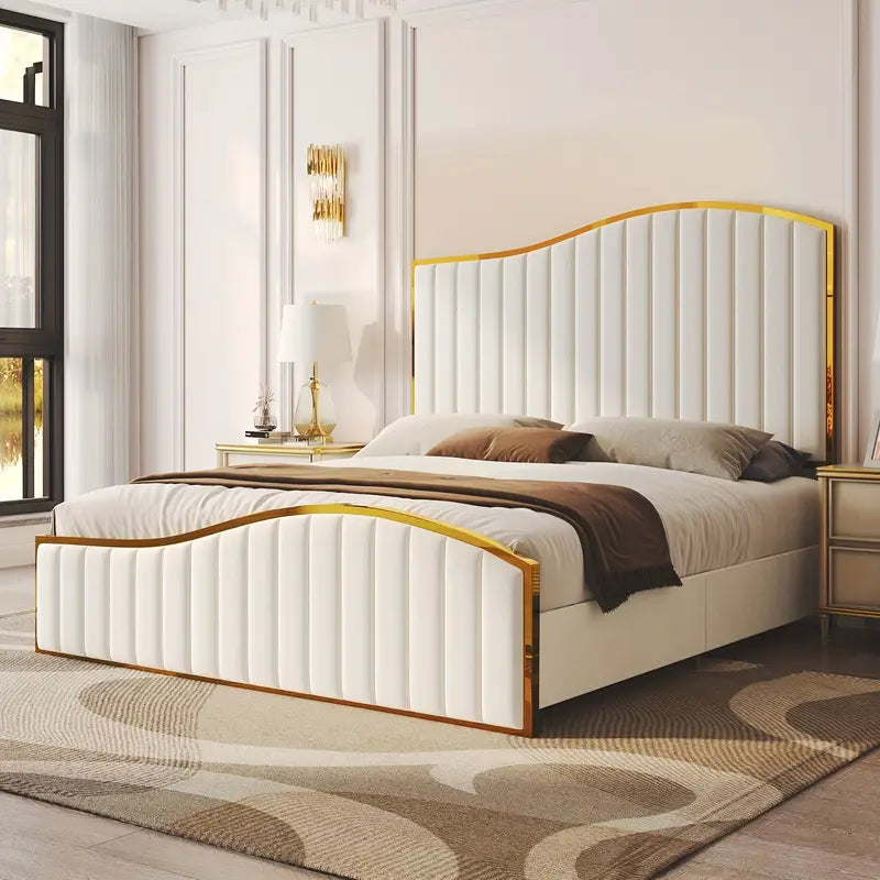 upholstered bed