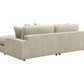 Blaine Upholstered Reversible Chaise Sectional Sofa Sand 509899