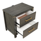 Kieran 2-drawer Nightstand Grey 224742