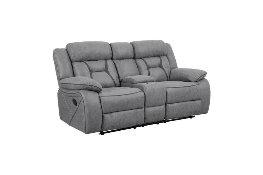 Higgins 3-piece Upholstered Motion Reclining Sofa Set Grey  602261-S3 Comming Soon