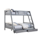 Trisha 2-drawer Wood Twin Over Full Bunk Bed Grey 460562TF