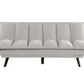 Laredo Upholstered Tufted Convertible Sofa Bed Light Grey 360017