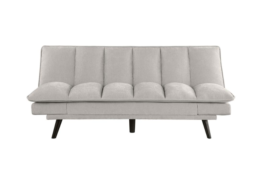 Laredo Upholstered Tufted Convertible Sofa Bed Light Grey 360017