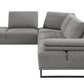 Arden Upholstered Sectional Sofa with Adjustable Back Taupe 508888