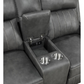 Raelynn 2-piece Upholstered Reclining Sofa Set Grey 603191-S2