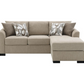 Storey Upholstered Sleeper Sectional Chaise Sofa Camel 504778