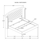 Melody 5-piece California King Bedroom Set Grey	223381KW-S5 Coming Soon