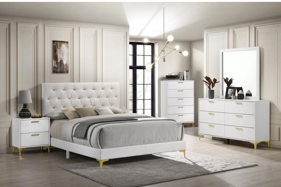 Kendall 6-drawer Dresser with Mirror White 224403M