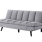 Laredo Upholstered Tufted Convertible Sofa Bed Grey 360018