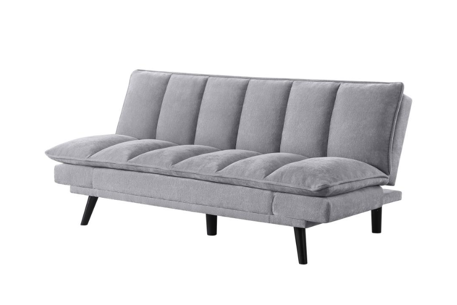 Laredo Upholstered Tufted Convertible Sofa Bed Grey 360018