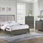 Kieran Wood Eastern King LED Panel Bed Grey 224741KE