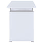 Tracy 2-drawer Computer Desk White 800108