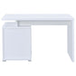 Irving 2-drawer Office Desk with Cabinet White 800110