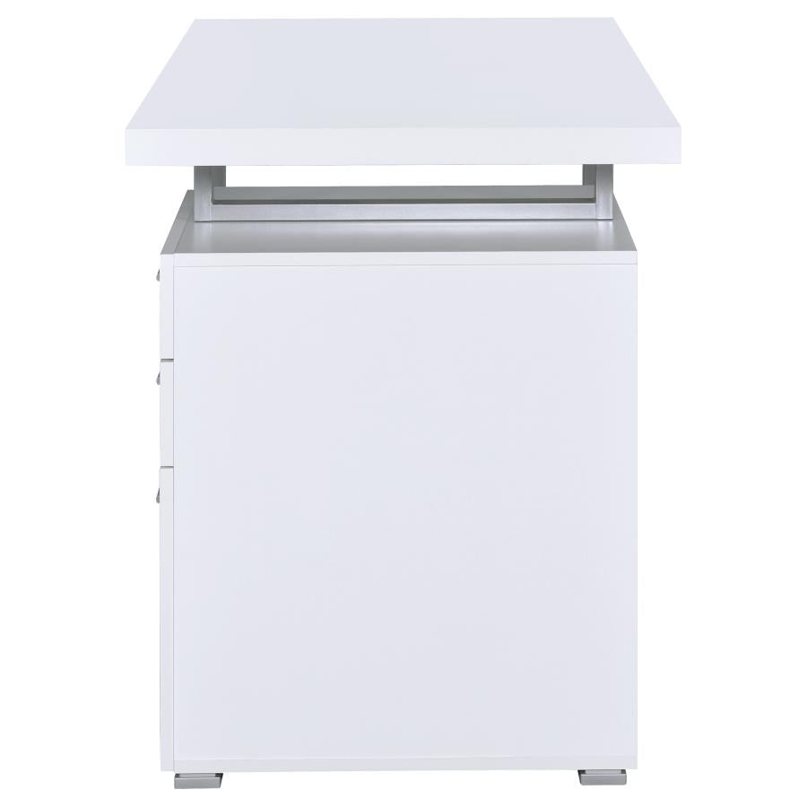 Brennan 3-drawer Office Desk White 800325