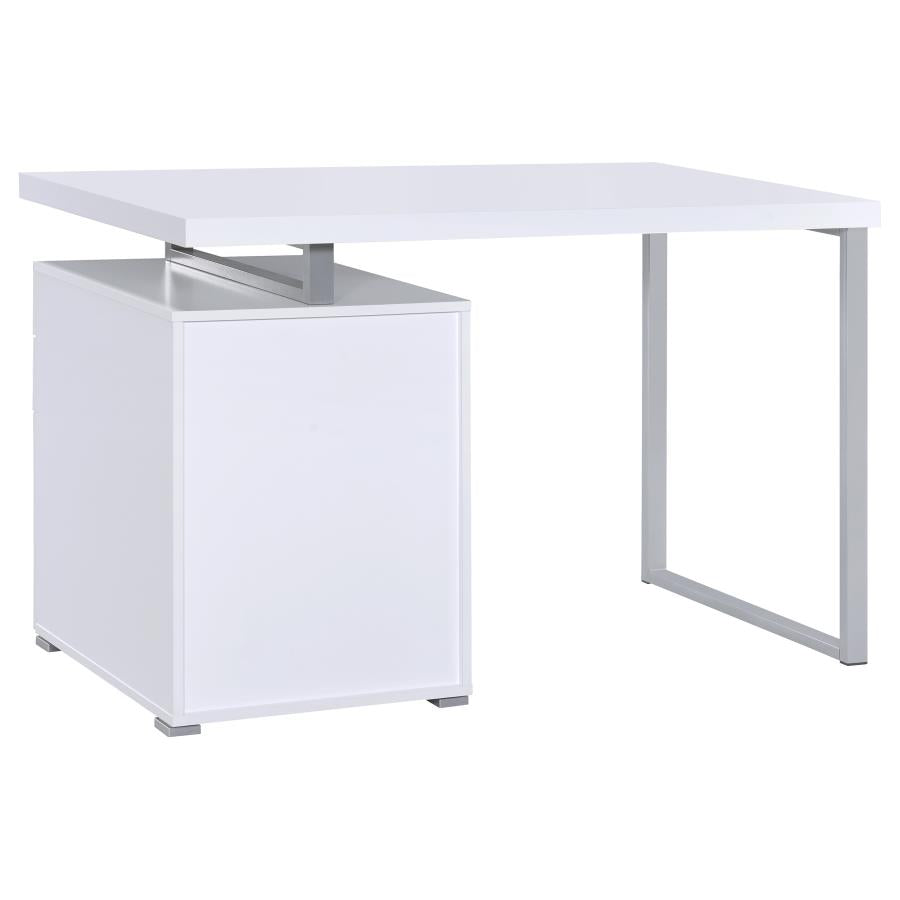 Brennan 3-drawer Office Desk White 800325