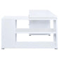 Yvette L-shape Office Desk White 800516