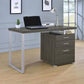 Brennan 3-drawer Office Desk White 800325