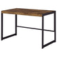 Estrella Writing Desk Antique Nutmeg and Gunmetal 800655