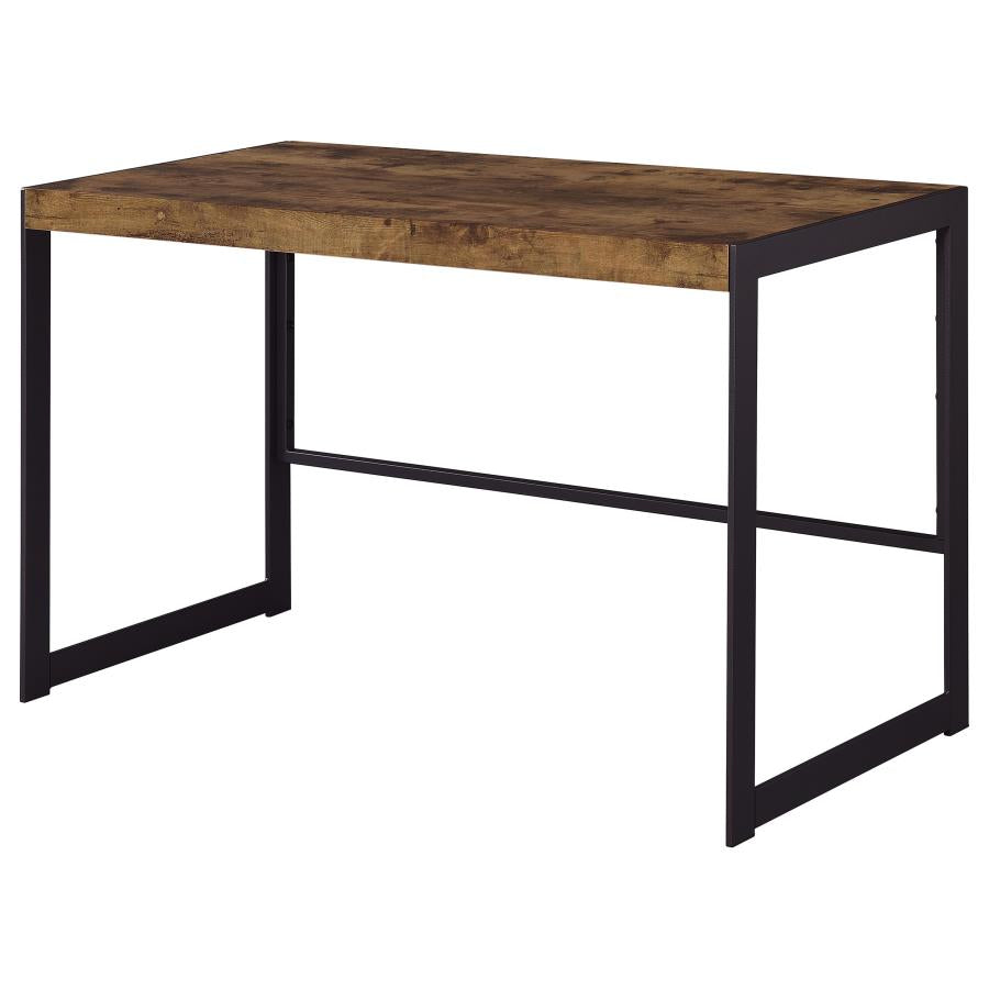 Estrella Writing Desk Antique Nutmeg and Gunmetal 800655