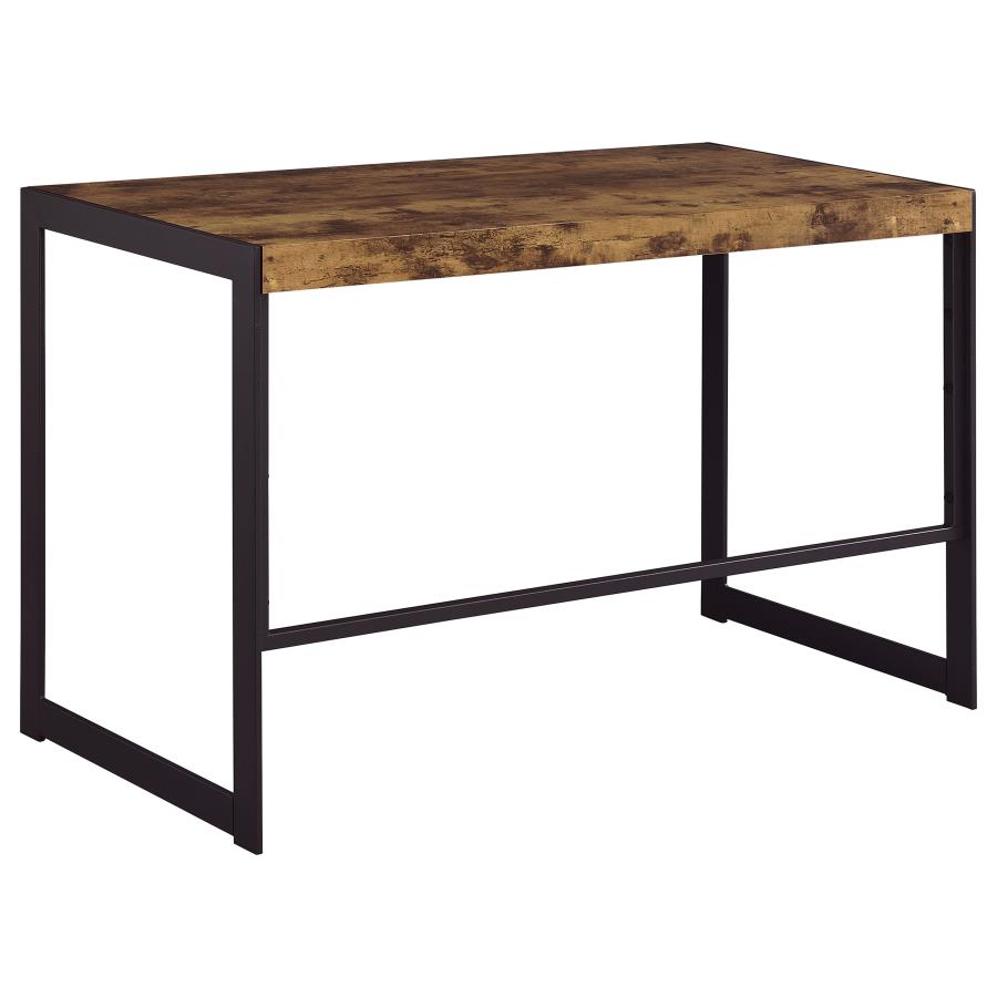 Estrella Writing Desk Antique Nutmeg and Gunmetal 800655