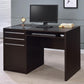 Halston Rectangular Connect-it Office Desk Cappuccino 800702