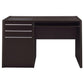 Halston Rectangular Connect-it Office Desk Cappuccino 800702