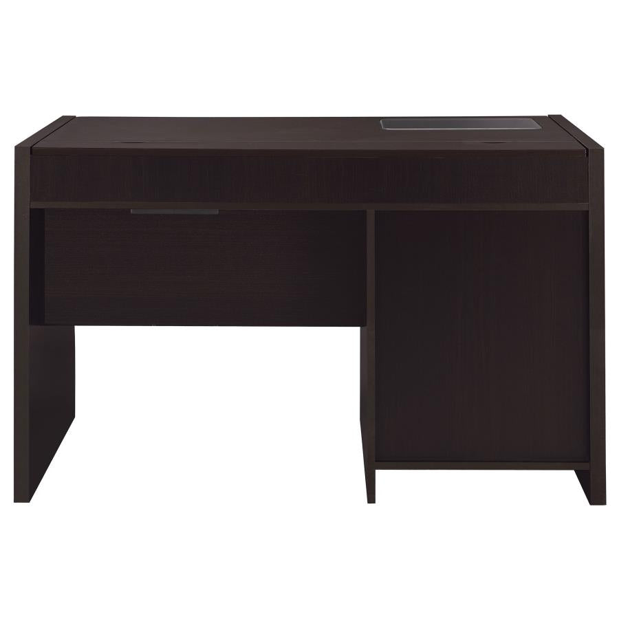 Halston Rectangular Connect-it Office Desk Cappuccino 800702