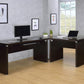 Skylar Engineered Wood L-Shape Computer Desk Cappuccino  800891L