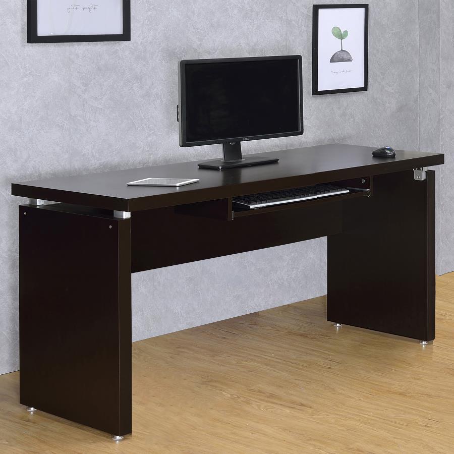 Skylar Computer Desk with Keyboard Drawer Cappuccino 800891