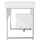 Whitman 4-drawer Writing Desk Glossy White 800897