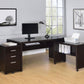 Skeena Computer Desk with Keyboard Drawer Cappuccino 800901