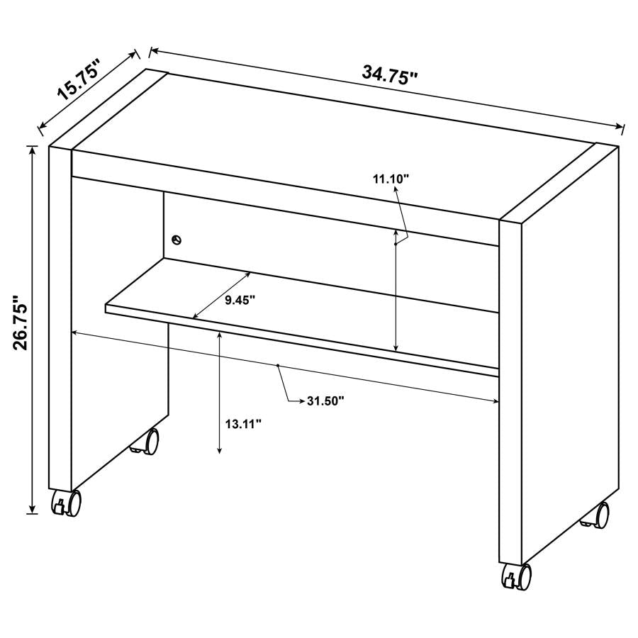 Skeena Mobile Return with Casters Cappuccino