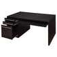 Halston 3-drawer Connect-it Office Desk Cappuccino 800982