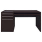 Halston 3-drawer Connect-it Office Desk Cappuccino 800982