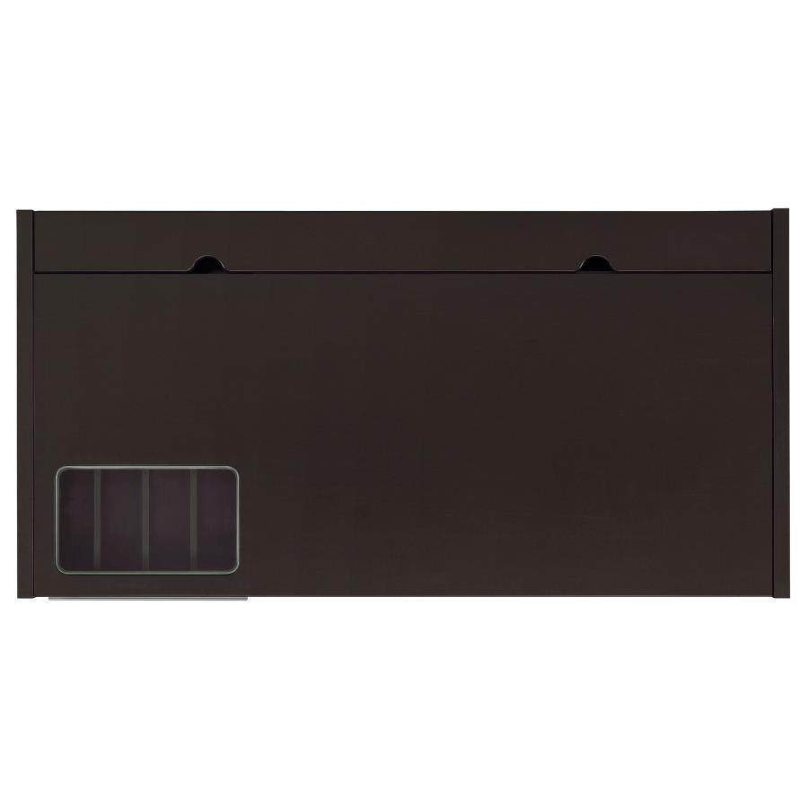 Halston 3-drawer Connect-it Office Desk Cappuccino 800982