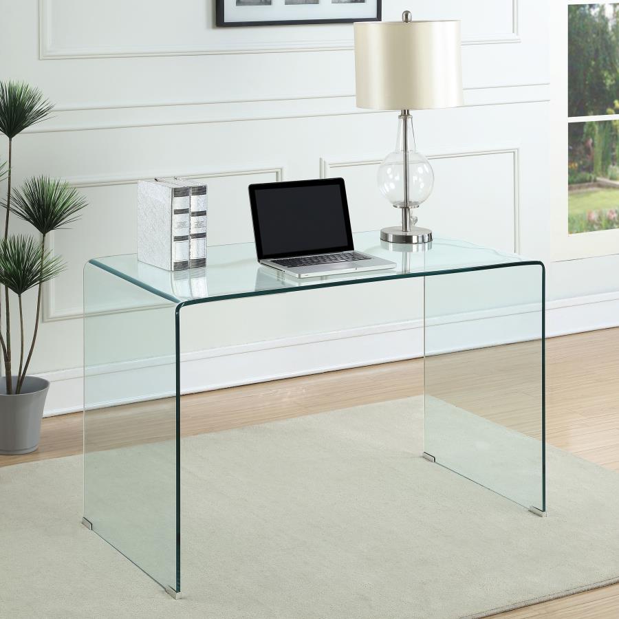 Ripley Glass Writing Desk Clear 801581