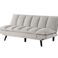 Laredo Upholstered Tufted Convertible Sofa Bed Light Grey 360017