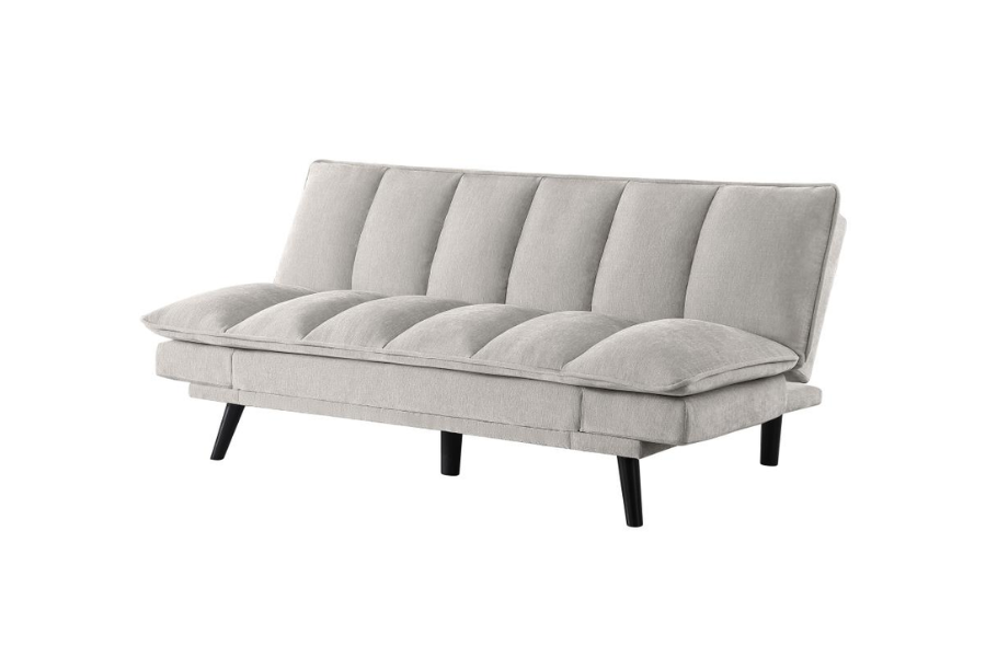 Laredo Upholstered Tufted Convertible Sofa Bed Light Grey 360017