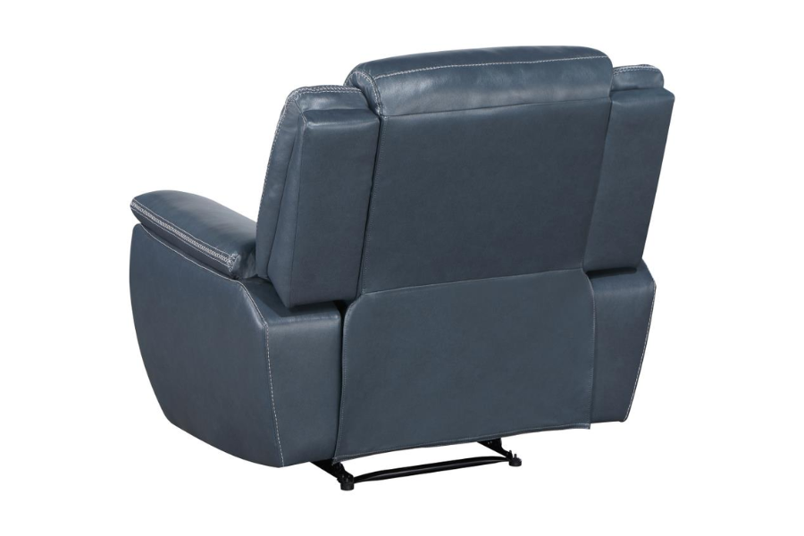 Conjunto de sofá reclinable tapizado de 3 piezas Sloane azul 610271-S3 