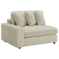 Sofá chaise longue reversible tapizado Blaine en color arena 509899-SET 