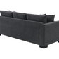 Storey Upholstered Sleeper Sectional Chaise Sofa Dark Grey 504777