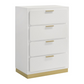 Juego de dormitorio Queen de 5 piezas Caraway blanco 224771Q-S5 