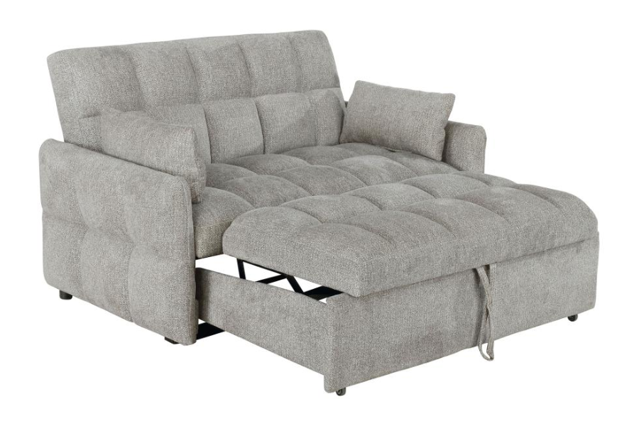 Cotswold Upholstered Convertible Sleeper Sofa Bed Light Grey 508307