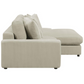 Blaine Upholstered Reversible Chaise Sectional Sofa Sand 509899