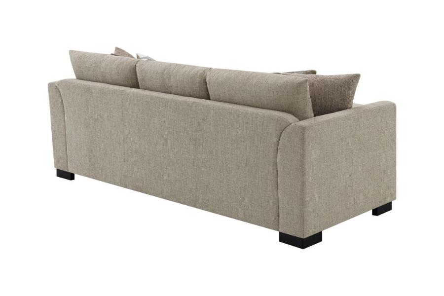 Storey Upholstered Sleeper Sectional Chaise Sofa Camel 504778