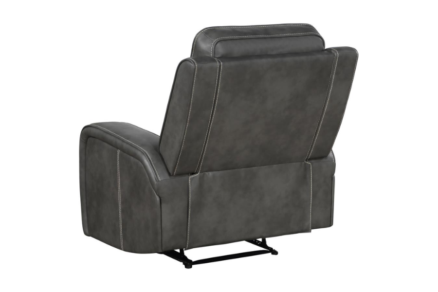 Raelynn 3-piece Upholstered Reclining Sofa Set Grey 603191-S3