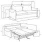 Rylie Upholstered Sofa Sleeper with Queen Mattress Grey 360029 coming soon