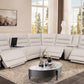 Aubrey 7-piece Leather Power Zero Gravity Reclining Sectional with Power Headrests